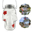 PET 14.8x11x9.5cm Skull Bird Feeder Halloween Garden Suspended Bird Feeder Three Water Dispenser Hummingbird Hole X2J5
