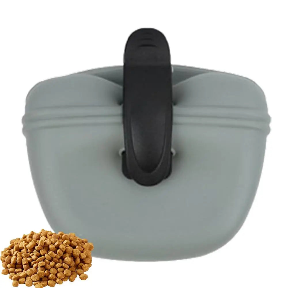 Silicone Treat Pouch For Dogs Portable Silicone Training Container Clip On For Dog Training Training Container Food Reward