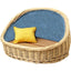 Bold rattan kennel universal in all seasons, winter warm   dog house