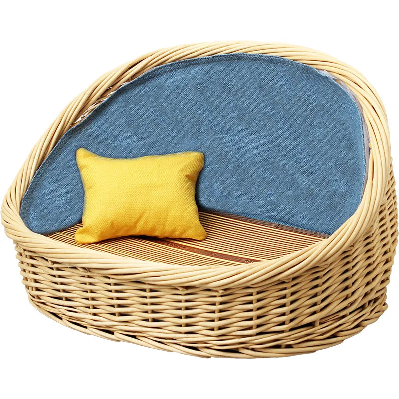Bold rattan kennel universal in all seasons, winter warm   dog house