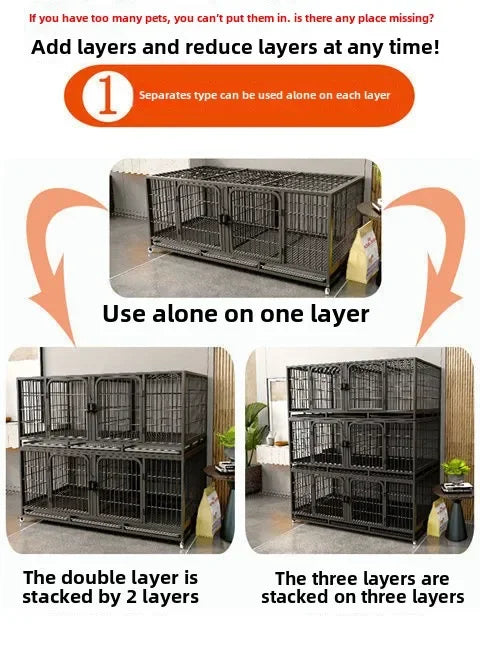 Cat cage breeding  pairingbreeding  breeding  three-layer display cage rabbit puppy