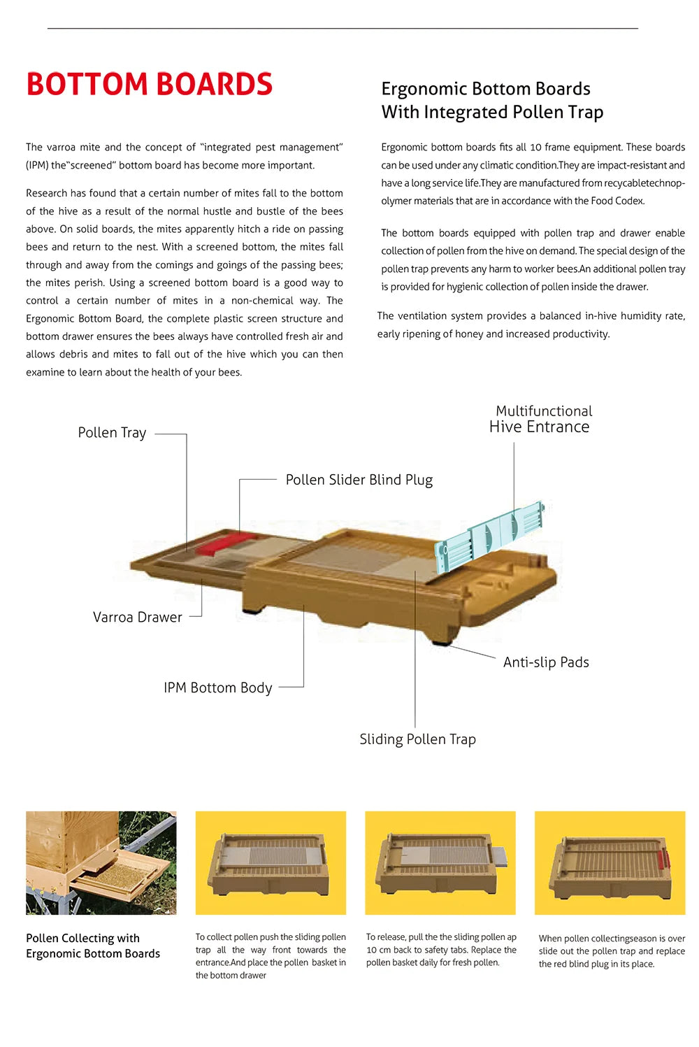 Langstroth 3-Layer 10-Frame Thermo Plastic Bee Hives for Sale - Bee Hive Box - Beekeeping Equipment Wholesale - Beehive Supplies
