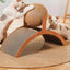 Cat Scraper Wooden Cat Scratcher Scratching Board 2 In 1 Wear-Resistant Grinding Paw Solid Wood Sisal Rope Ball Pet Furniture