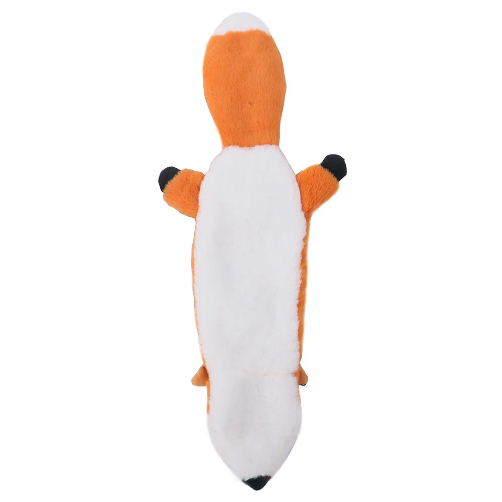 Dog Plush Toy Plush Animal Skin Three Piece Set Of Unfilled Pet Toys Squeaking Sound Dog Toys Fleece Squeak Toys