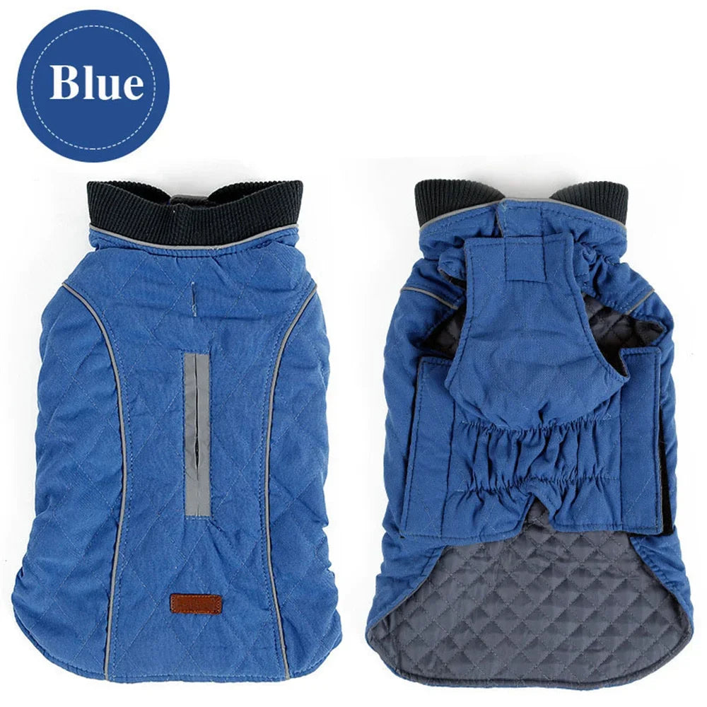 Retro Style French Bulldog Pet Coat Jacket Winter Warm Big Dog Clothes for Medium Large Dogs Pug Bull Terrier mascotas Clothing