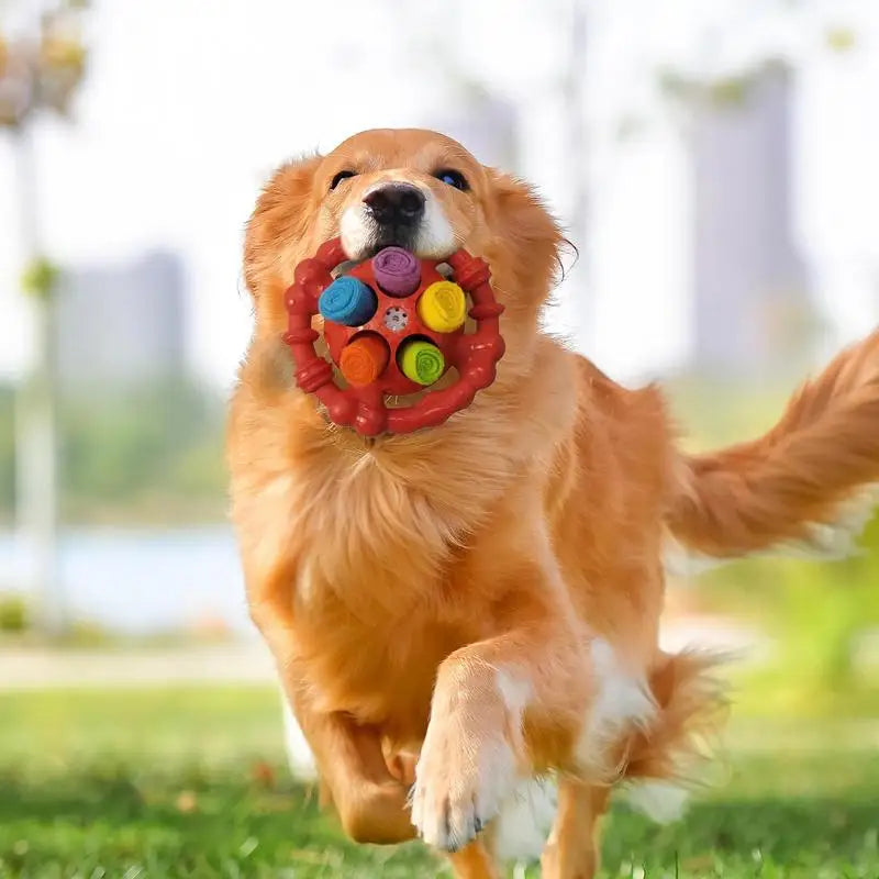 Dog Snuffle Ball Natural foraging Interactive Pet Snuffle Ball Pet Slow Feeder Chew Toys With Bite Resistant Rope Puzzle Dog