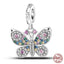 Fit Pandora 925 Original Bracelet 925 Silver Plate Flower Bird Series Charms Beads For Women Fashion DIY Jewelry Gifts Making