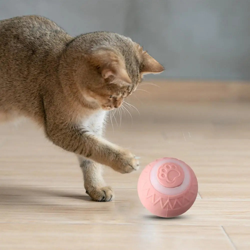 Cat Interactive Ball Intelligent Sensing Rolling Ball Toys Automatic Rolling Magic Ball Toy Rotating Ball Cat Game Accessories