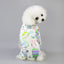 Pet Clothing Warm Cotton Dog Pajama Yellow Duck Soft Material Stretchable Dog Pajamas Onesie Pet Pjs Dogs Apparel for Small Dogs