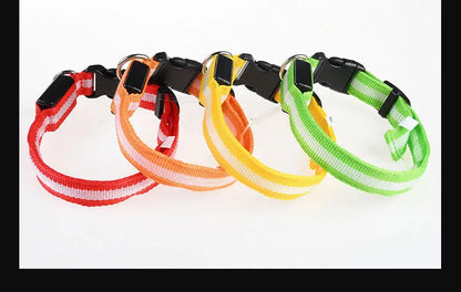 Light Up Dog Collar, Glow LED Dog Collar Flashing Night Walking Collar Waterproof for Small Medium Large Dogs