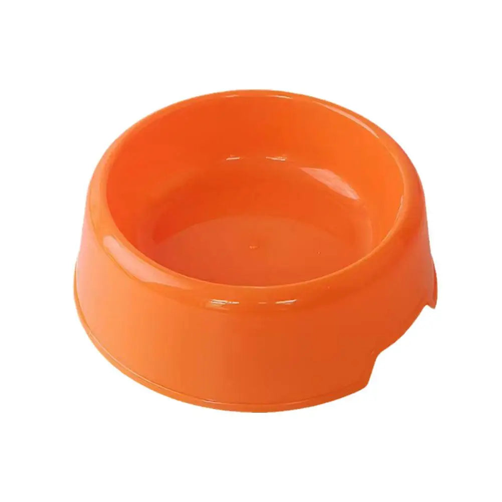 Candy Color Plastic Pet Round Bowl Cat And Dog Food Bowl Pet Small Cat And Dog Tableware Wholesale Easy To Clean Colorful
