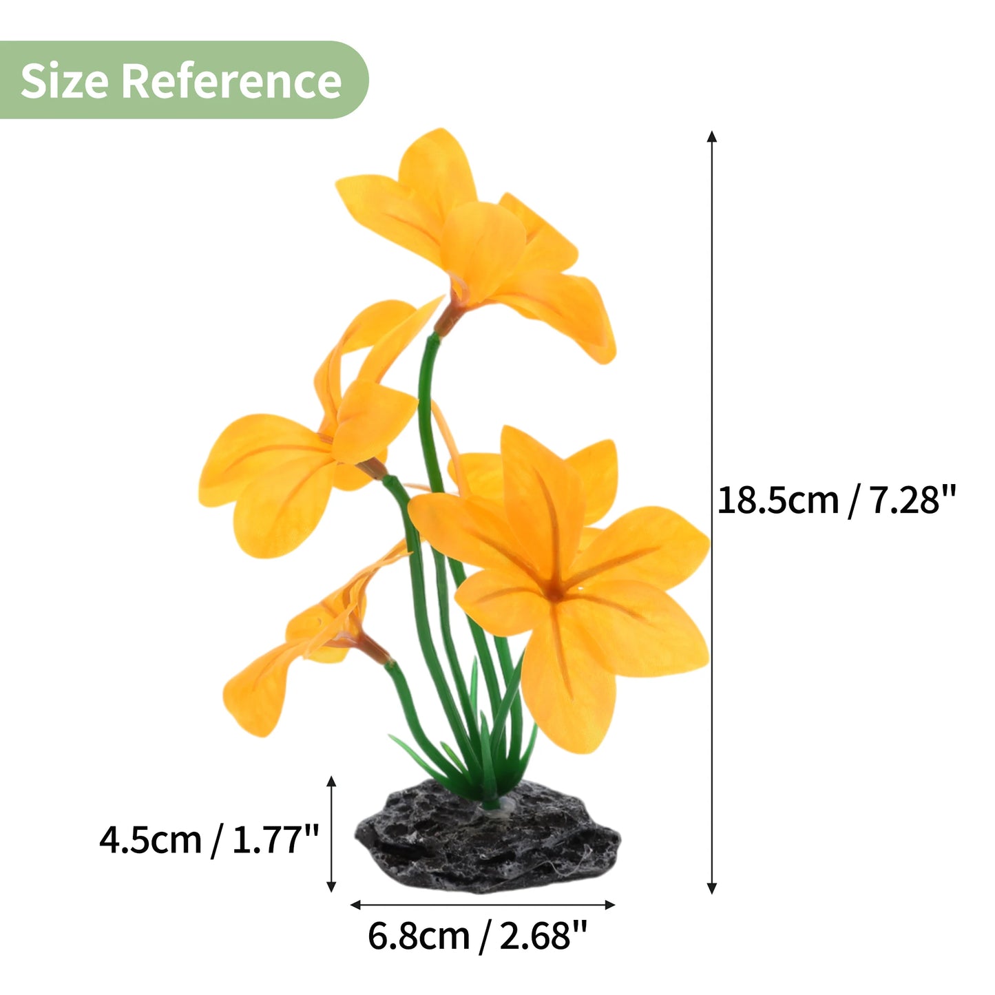 UXCELL Aquarium Plastic Plants Reptile Plant Decoration Artificial Grass Ornaments for Aquarium Fish Tank for Aquatic Pet