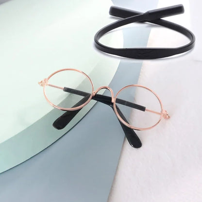 Anti-slip Cat Sunglasses Pet Accessories Small Dog Sun Glasses Classic Retro Circular Glasses for Kitten Photos Props Cosplay