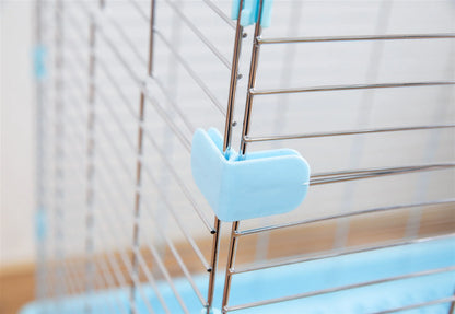 New Products Metal Wire Indoor Home Use Pet Rabbit Cage with Plastic Matting Cheap Pet Cage With Tray