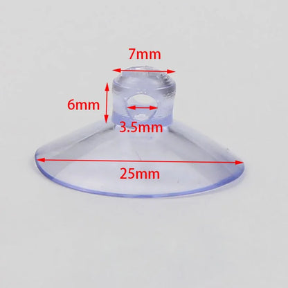 10Pcs Black Aquarium Suction Cup Air Tube Holder Sucker for Fish Tank Pump Oxygen Air Tube Fixing Clip Accessories For Aquarium