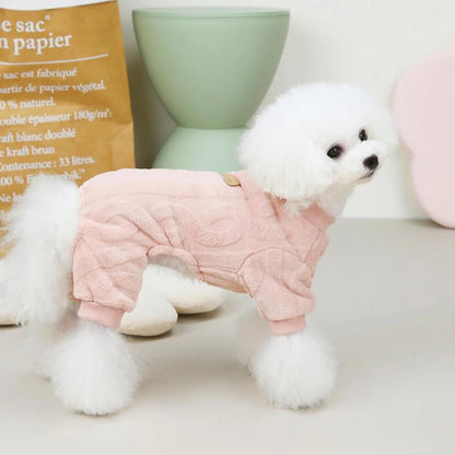 Luxury Fashion Thermal Fleece Dog Pajamas Onesie Winter Puppy Jumpsuit Poodle Chihuahua Yorkie Boy Dog Clothes for Small Dogs