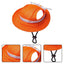 Breathable Dogs Sun Hats Round Brim Dog Visor Hat Outdoor Breathable Sun Protection With Ear Holes Mesh Sun With Adjustable Chin