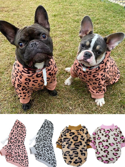 Warm Dog Clothes Hoodies for Small Dogs Cute French Bulldog Clothing Fashion Winter Puppy Supplies Cat Jumper Chihuahua Costume