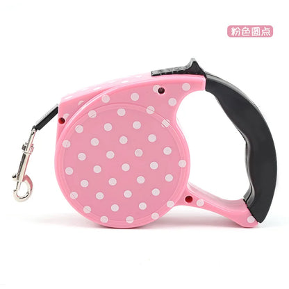 5m Durable Dog Leash Automatic Retractable Nylon Dog Lead Extending Puppy Walking Leads for Small Dog Chihuahua Pug Pet Supplies
