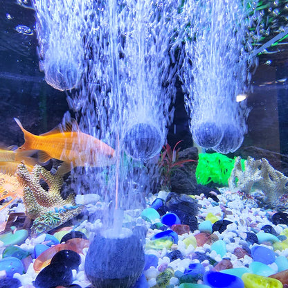 1Pcs 2cm/3cm/4cm/5cm Aquarium Round Shape Air Bubble Stone Aeration Aerator Fish Tank Pump Hydroponic Oxygen Plate Accessories
