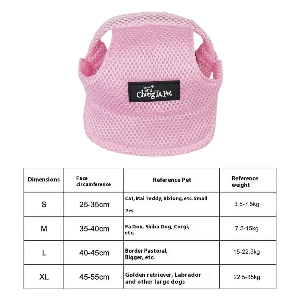 Pet Hat Dog Baseball Hat Sun Visor Hat With Ear Holes Dog Outdoor Sport Sun Protection Baseball Hat For Small To Large Dogs