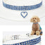 New Cat Dog Collar Three Row Elastic Rhinestone Pet Collars Love Decoration Necklace Puppy Kitten Ornament Pets Supplies