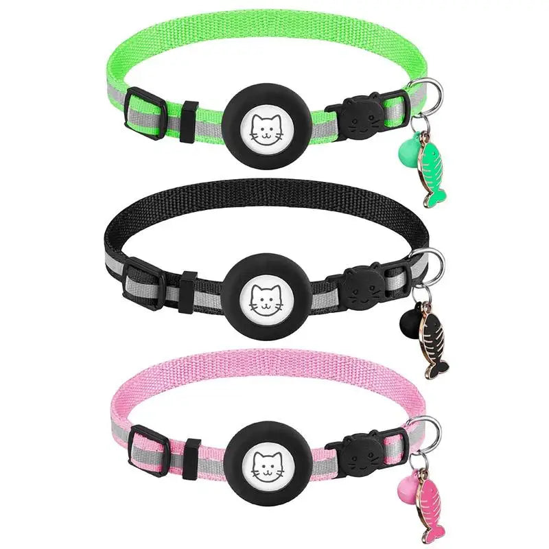 Small Dog Collar Adjustable Dog Collar with Safety Buckle Pet Luminous Collar for Night Walking Pet Nest Wearing for Dogs Cats