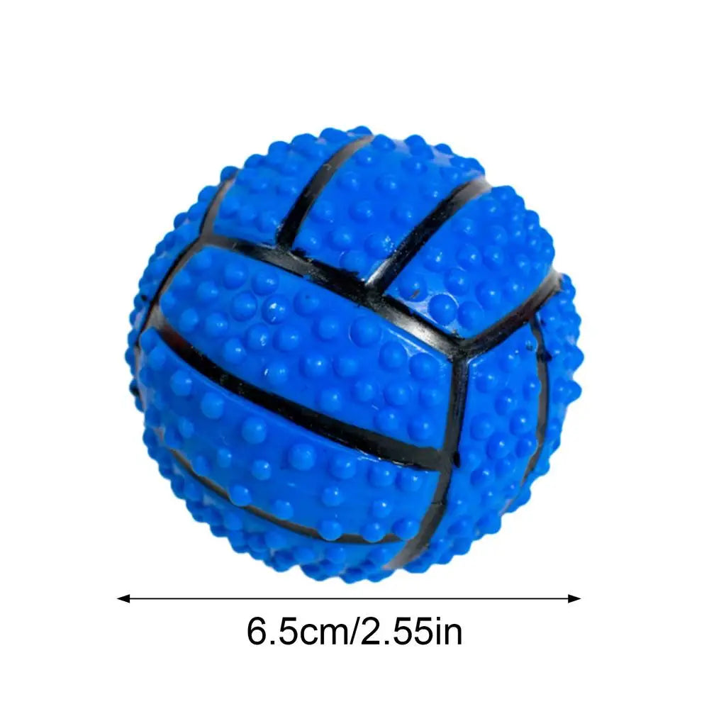 Dog Training Ball Toy Squeaky Treat Ball Interactive Pet Toys Ball Feeder Pet Stimulation Toy Bite-Resistant Puppy Toys