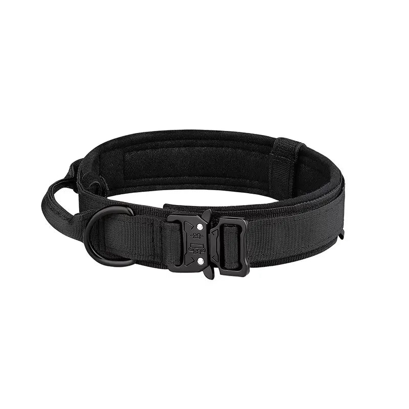 Medium And Large Breed Tactical Dog Collar And Leash Set: Suitable For All Breeds, Adjustable And Durable.