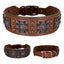 Cool Spiked Dog Collar For Medium Large Dogs Genuine Leather Pitbull Bulldog Adjustable Pet Accessories Collars Necklace