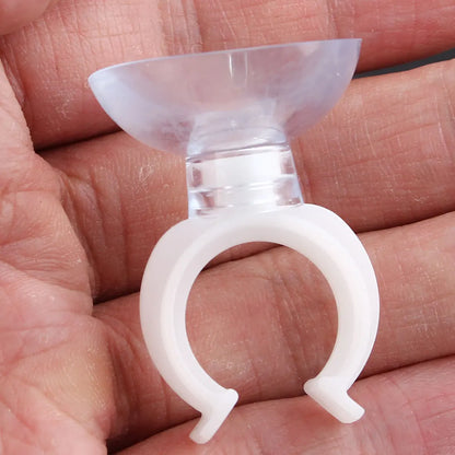 UXCELL Aquarium Clear Suction Cup Airline Tube Holders Clips Air Line Pipe Wire Holder Used Sucker Fish Tank Pump Accessories