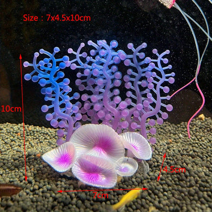 Artificial Underwater Coral Aquarium Fish Tank Simulation Decoration Aquarium Backgrounds Plants Water Flower Beautiful New