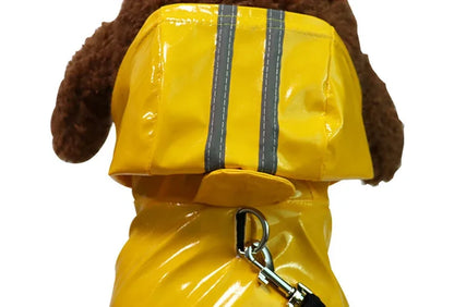 Dog Coat Waterproof PU Dog Raincoat for Small Dogs Cats Reflective Puppy Raincape Chihuahua Yorkies Pet Poncho dog raincoat
