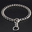 Durable Silver Dog Chain Collar Stainless Steel Choke Cuban Link Necklace Pet Training Collar for Small Medium Large Dogs Pitbul