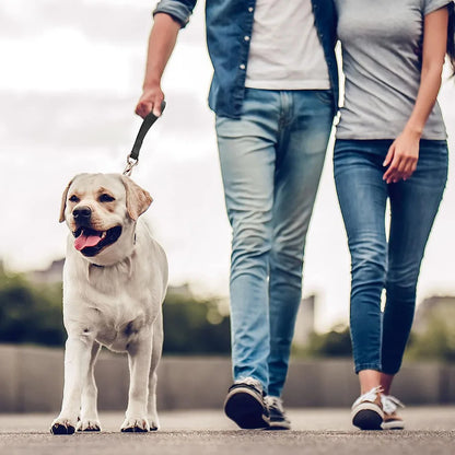 Genuine Leather Short Dog Leash 30cm Short Dog Traffic Lead Leash for Large Medium Dogs Pet Training Walking Leash for Big Dogs