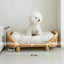 Japanese ins natural rattan dog cat pet bed teddy kennel princess bed summer removable cage