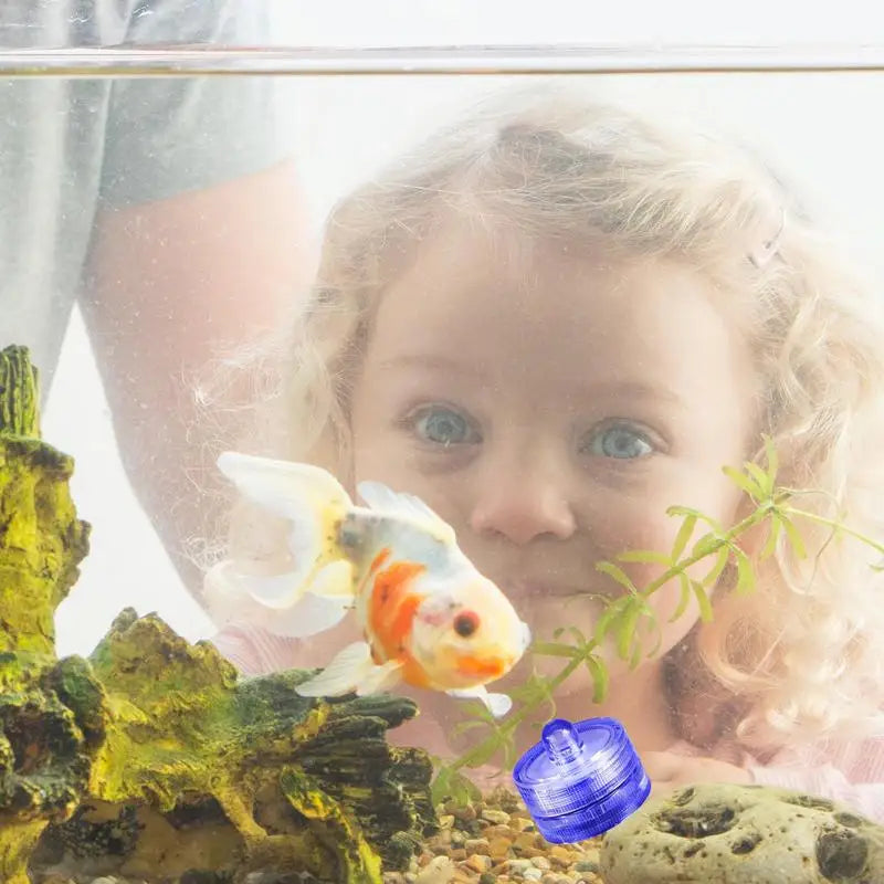 Waterproof LED Lights For Vases Flameless Battery Operated Pond Underwater Small Tealights Aquarium Decoration Novelty Lighting
