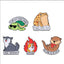 Funny Animal Sets Enamel Pins Cartoon Anime Figure Ghost Spooky Cute Cat Bird Brooches Backpack Lapel Badge Punk Jewelry Gifts