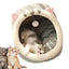 Cat Bed Warm Pet House Kitten Cave Cushion Cat House Round Cat Cushion Cat House 2 In 1 Warm Cats Basket Pet Sleep Bag
