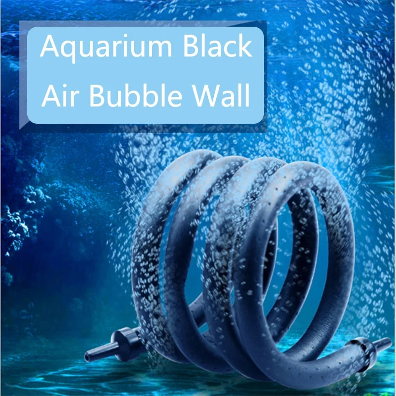 UXCELL Aquarium Air Pump Oxygen Bubble Soft Tube Aerator for Fish Tank Waterscape Bendable Stone Pipe Strip Diffuser Accessories