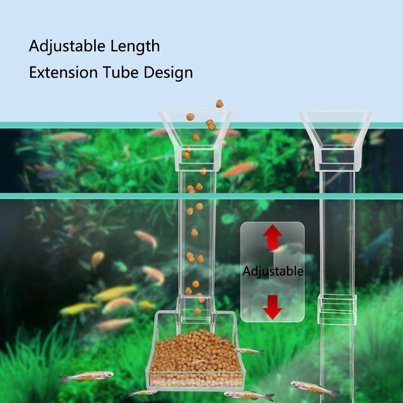 Highly Transparent Acrylic Aquarium Feeder Tube Dish Transparent Fish Tank Shrimp Snail Shrimp Food Feeding Bowl Accessories