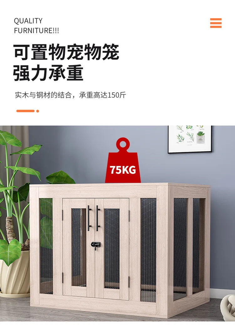 Yut four seasons universal wooden kennel cat litter pet litter indoor wild kennel large, medium and small dog kennel cat house