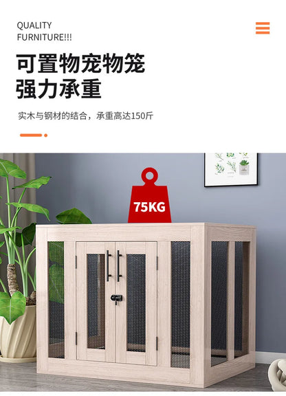Yut four seasons universal wooden kennel cat litter pet litter indoor wild kennel large, medium and small dog kennel cat house