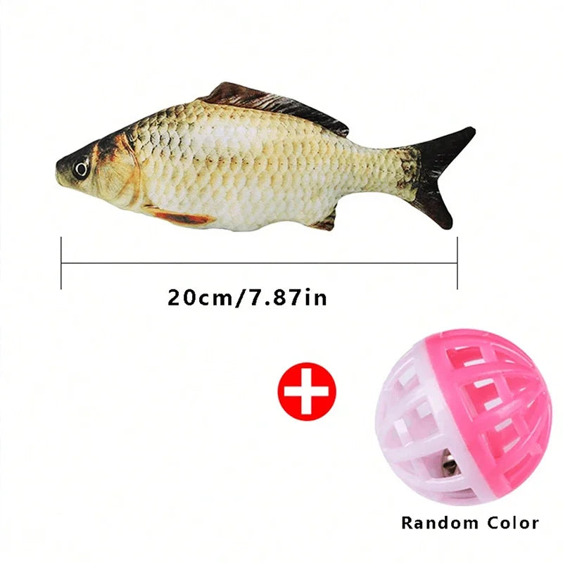 1set/2pcs Simulation Fish Cat Toys For Grinding Teeth And Playing Cat Entertainment Toys Decompression Toys Interactive Toy
