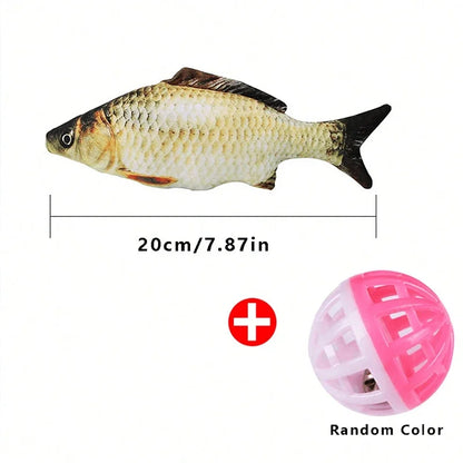 1set/2pcs Simulation Fish Cat Toys For Grinding Teeth And Playing Cat Entertainment Toys Decompression Toys Interactive Toy