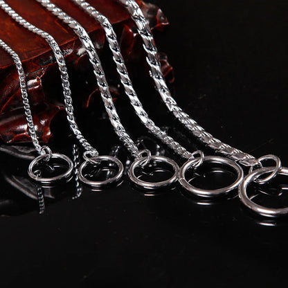 Copper Snake P Chain Dog Collar Small Puppy Large Dog Collar Necklace Choker Pet Training Supplies Slip Collar Gold Sliver Black