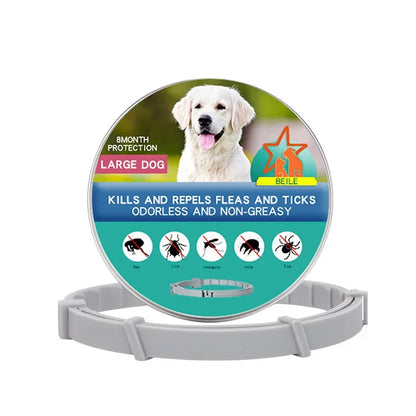 38/70CM Pet Anti Flea Ticks Antiparasitic Dog Cats Collar Protection Retractable Comfortable Breakaway Collars Kittens Large Dog