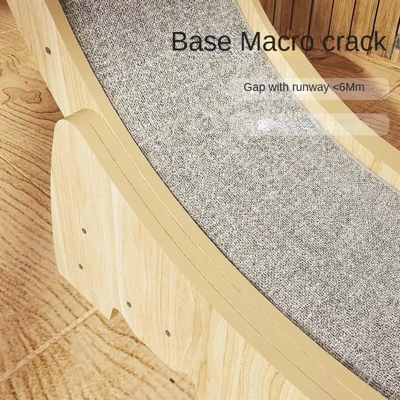 OEM Custom Factory Price Silent Exercise Running Wheel Climbing Frame Wooden Fiberboard Cat Toy cat accessories Cat Treadmill