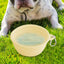 Dog Travel Folding Bowl Foldable Bowls for Cats Dogs Feeding Watering Feeding Dish Pets Drinking Cup Outdoor Puppy Water Bag