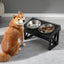 Dog Elevated Bowls Stand Adjustable Height Pet Slow Feeding Dish Bowl For Pet Dog Meal Mat Elevated Bowl Mat